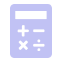 an icon illustration of a calculator